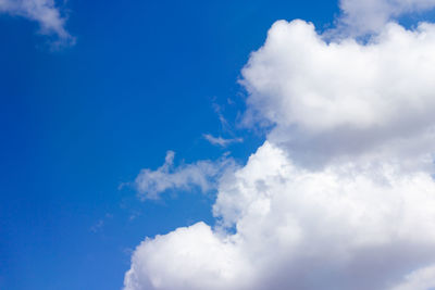 Low angle view of clouds in sky