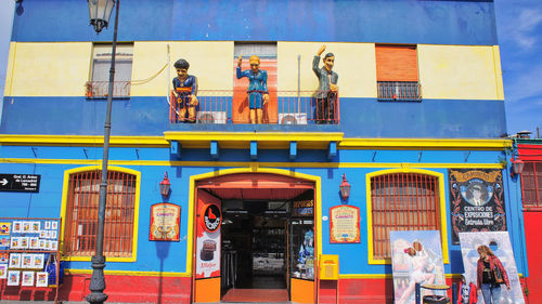 Group of people in front of building