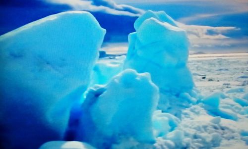 Close-up of ice crystals