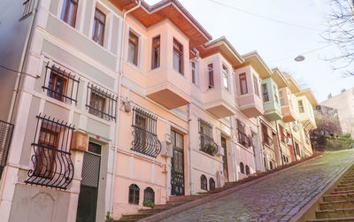 Low angle view of buildings against sky