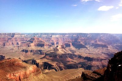 Scenic view of dramatic landscape