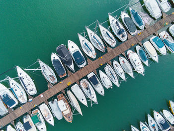 High angle view of roof in city