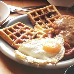 Close-up of served food