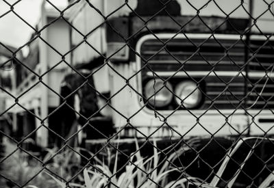 Close-up of chainlink fence