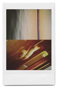 High angle view of smart phone on table