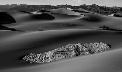 Scenic view of arid landscape