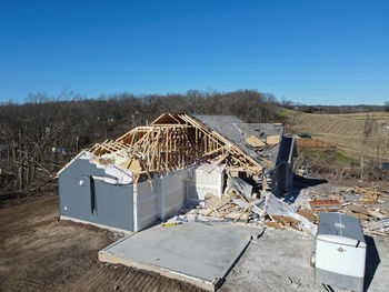 Remainings of a house in missouri after 12/10/21 tornado