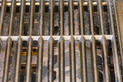 Full frame shot of old metal structure