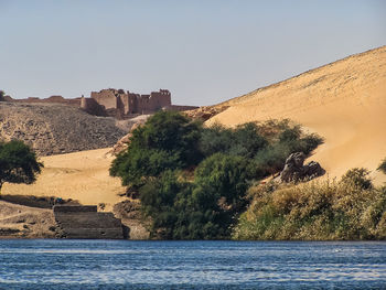 View of fort against clear sky