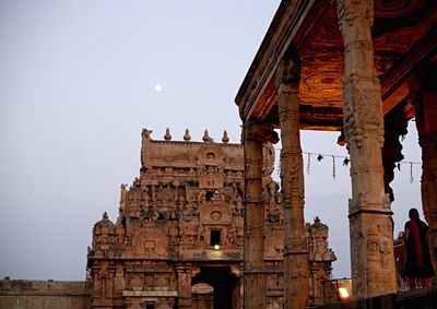 Low angle view of coliseum