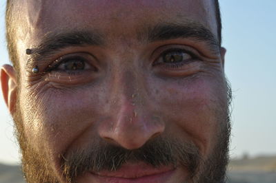 Close-up portrait of man