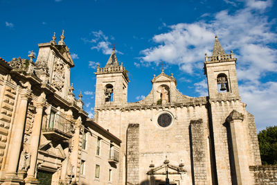 Low angle view of buildings against sky