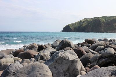 Rocks on beach