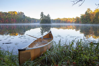 Boat in lake