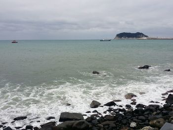 Scenic view of sea against sky