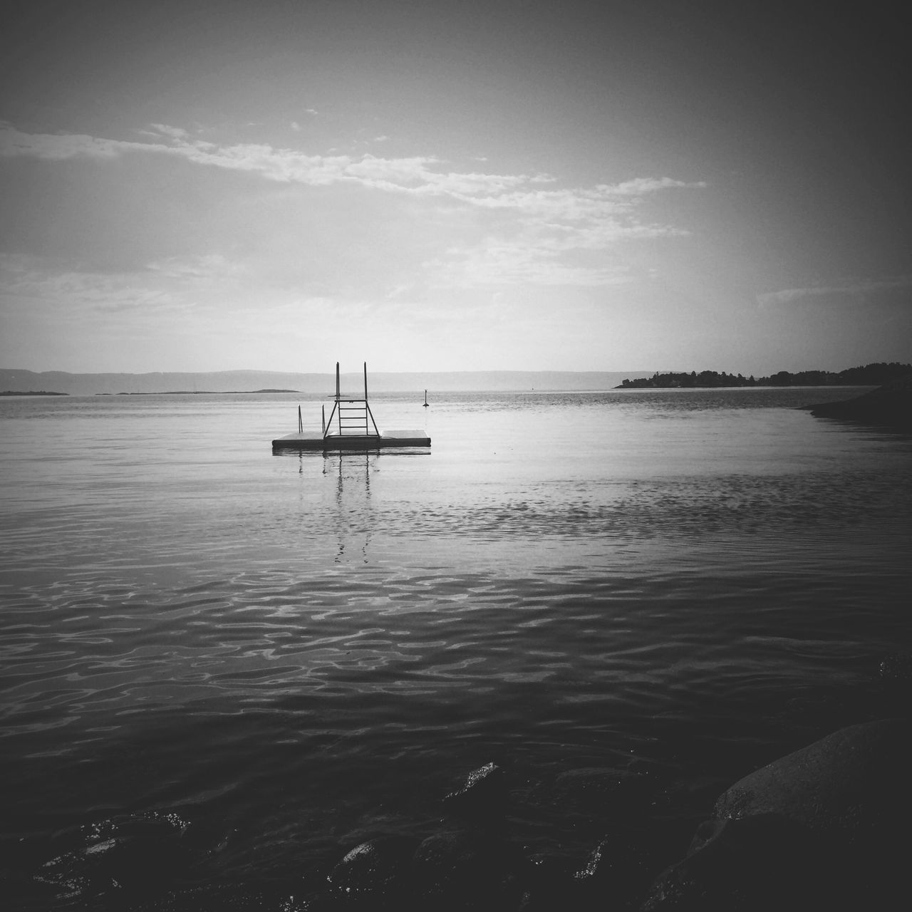 water, sea, tranquility, sky, tranquil scene, scenics, horizon over water, pier, nature, beauty in nature, waterfront, rippled, cloud - sky, idyllic, calm, outdoors, cloud, jetty, built structure, day