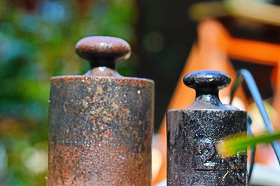 Close-up of rusty metal