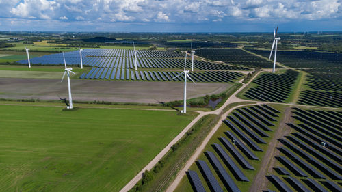 Northern europas largest solar park near holstebro in denmark