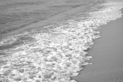 Waves rushing towards shore