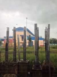 View of building against cloudy sky