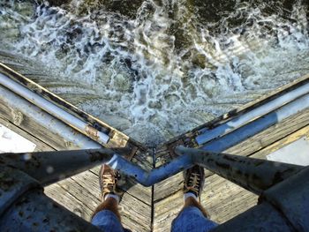 Pier in sea