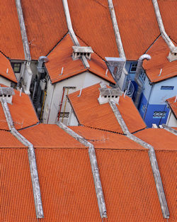 Full frame shot of roof in city