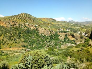 Scenic view of landscape against sky