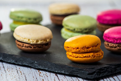 Close-up of dessert on table