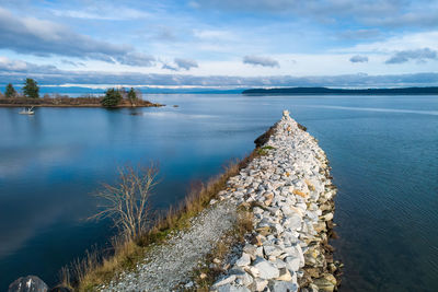 Scenic view of sea against sky