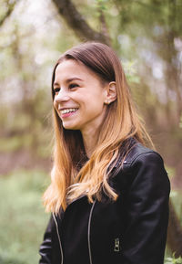 Portrait of a smiling young woman
