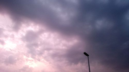 Low angle view of cloudy sky