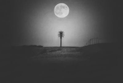 Scenic view of moon at night