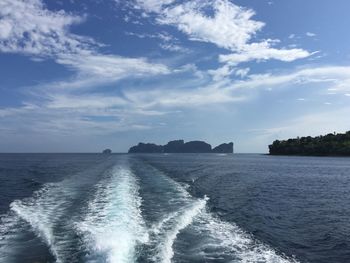 Scenic view of sea against sky