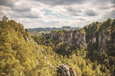 Panoramic view of landscape against sky