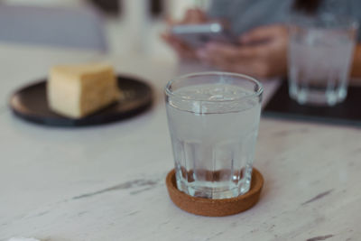 Close-up of drink on table