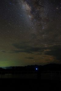 Low angle view of sky at night