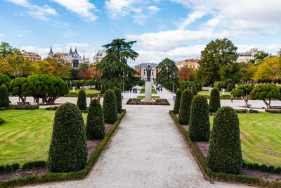 Retiro park in madrid