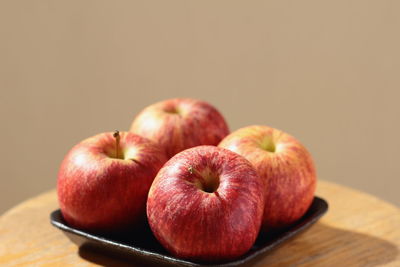 Close-up of apple on table