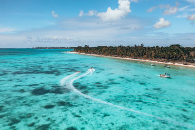 Scenic view of sea against sky