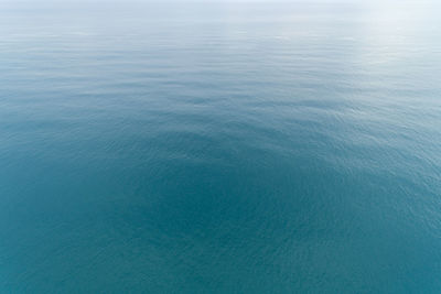 High angle view of blue sea