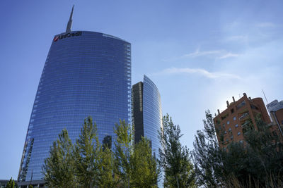 Low angle view of buildings against sky