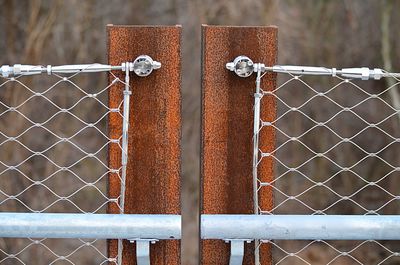 Close-up of chainlink fence