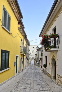 A street of san marco dei cavoti, medieval village of southern italy.