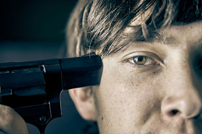 Close-up portrait of man