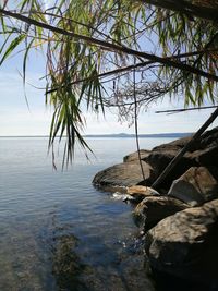 Scenic view of sea against sky