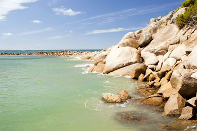 Beautiful horseshoe bay, tourist attraction near victor harbour in south australia