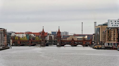 Buildings in city against sky