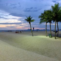 View of people on beach
