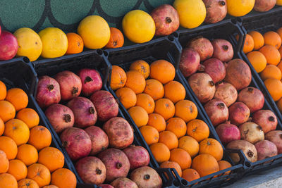 Fruits for sale at market stall