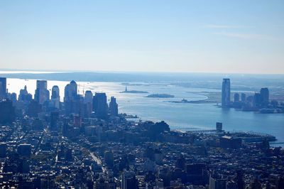 Manhattan giving evidence of the roundness of the earth